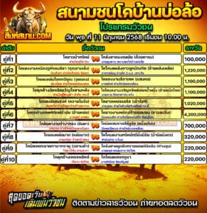 #ปฏิทินวัวชน #ปฏิทิน #ปฏิทินวัว #วัว #วัวชน #วัวชนวันนี้ #วัวชนล่าสุด #สิงห์สนาม #ดูวัวชน #วัวชนออนไลน์ #โปรแกรมวัวชน #วัวชนคู่เอก #ผลวัวชน #โปรแกมวัว #โปรแกรมวัวชน #วัวชนวันนี้ #วัว #วัวชนออนไลน์