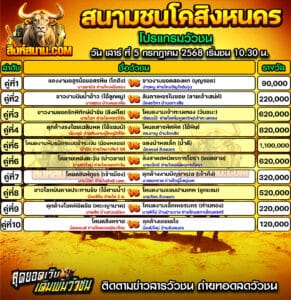 #ปฏิทินวัวชน #ปฏิทิน #ปฏิทินวัว #วัว #วัวชน #วัวชนวันนี้ #วัวชนล่าสุด #สิงห์สนาม #ดูวัวชน #วัวชนออนไลน์ #โปรแกรมวัวชน #วัวชนคู่เอก #ผลวัวชน #ทีเด็ดวัวชน #ดูวัวชน #วัวชนเงินล้าน #สิงห์สนามวัวชน #ทีเด็ดวัว #ทีเด็ดวัวชน