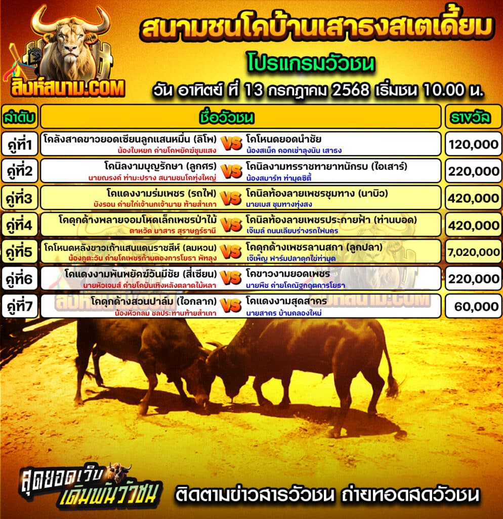 #ปฏิทินวัวชน #ปฏิทิน #ปฏิทินวัว #วัว #วัวชน #วัวชนวันนี้ #วัวชนล่าสุด #สิงห์สนาม #ดูวัวชน #วัวชนออนไลน์ #โปรแกรมวัวชน #วัวชนคู่เอก #ผลวัวชน #ทีเด็ดวัวชน #ดูวัวชน #วัวชนเงินล้าน #สิงห์สนามวัวชน #ทีเด็ดวัว #ทีเด็ดวัวชน