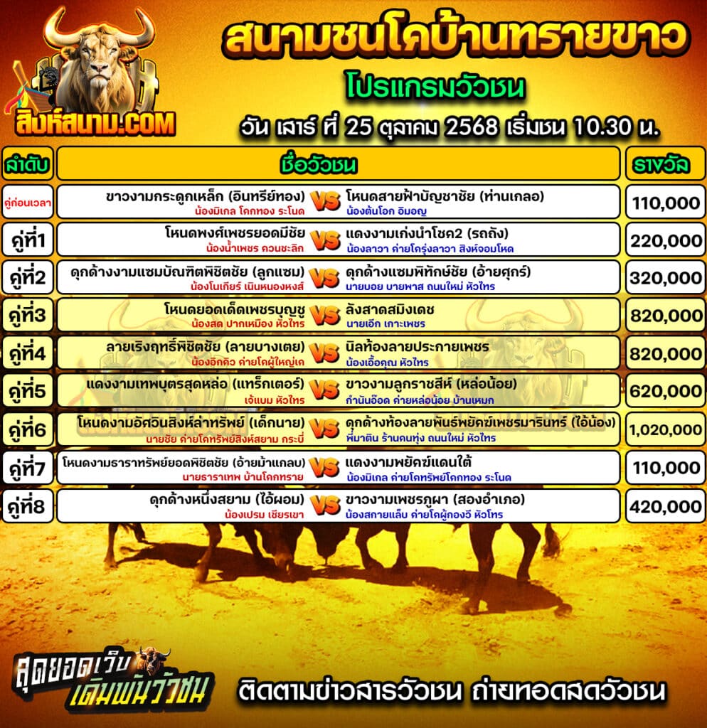 โปรแกรมทรายขาว วันที่25