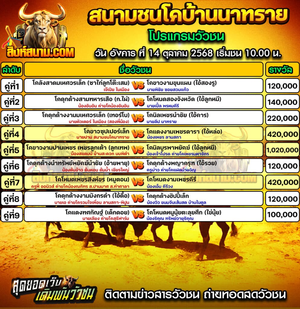 โปรแกรมนาทราย วันที่14