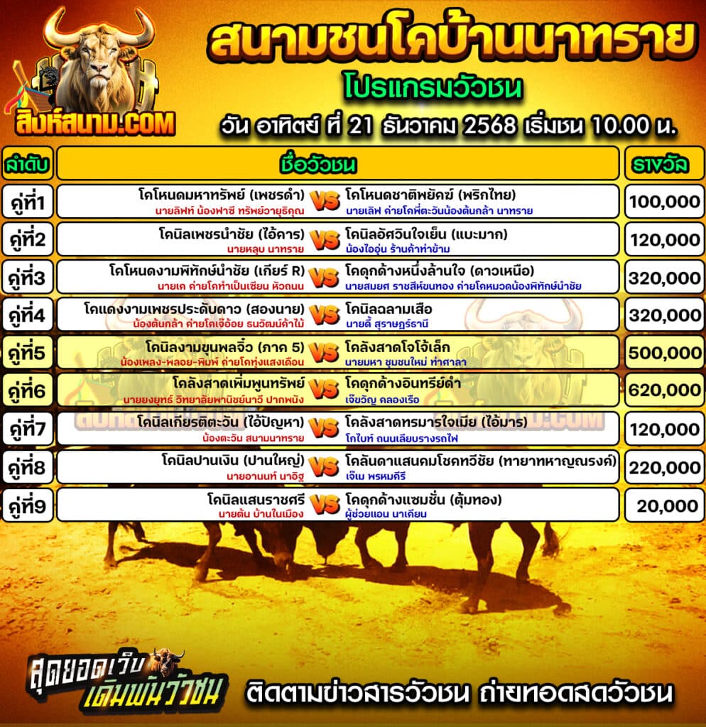 โปรแกรานาทราย วันที่21