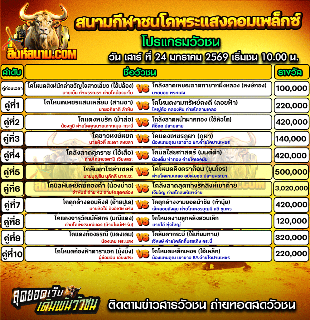 สนามกีฬาชนโคพระแสงคอมเพล็กซ์