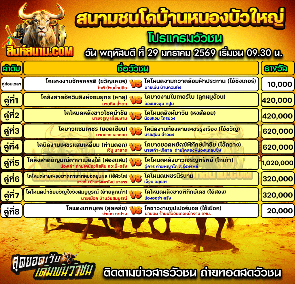 สนามกีฬาชนโคบ้านหนองบัวใหญ่