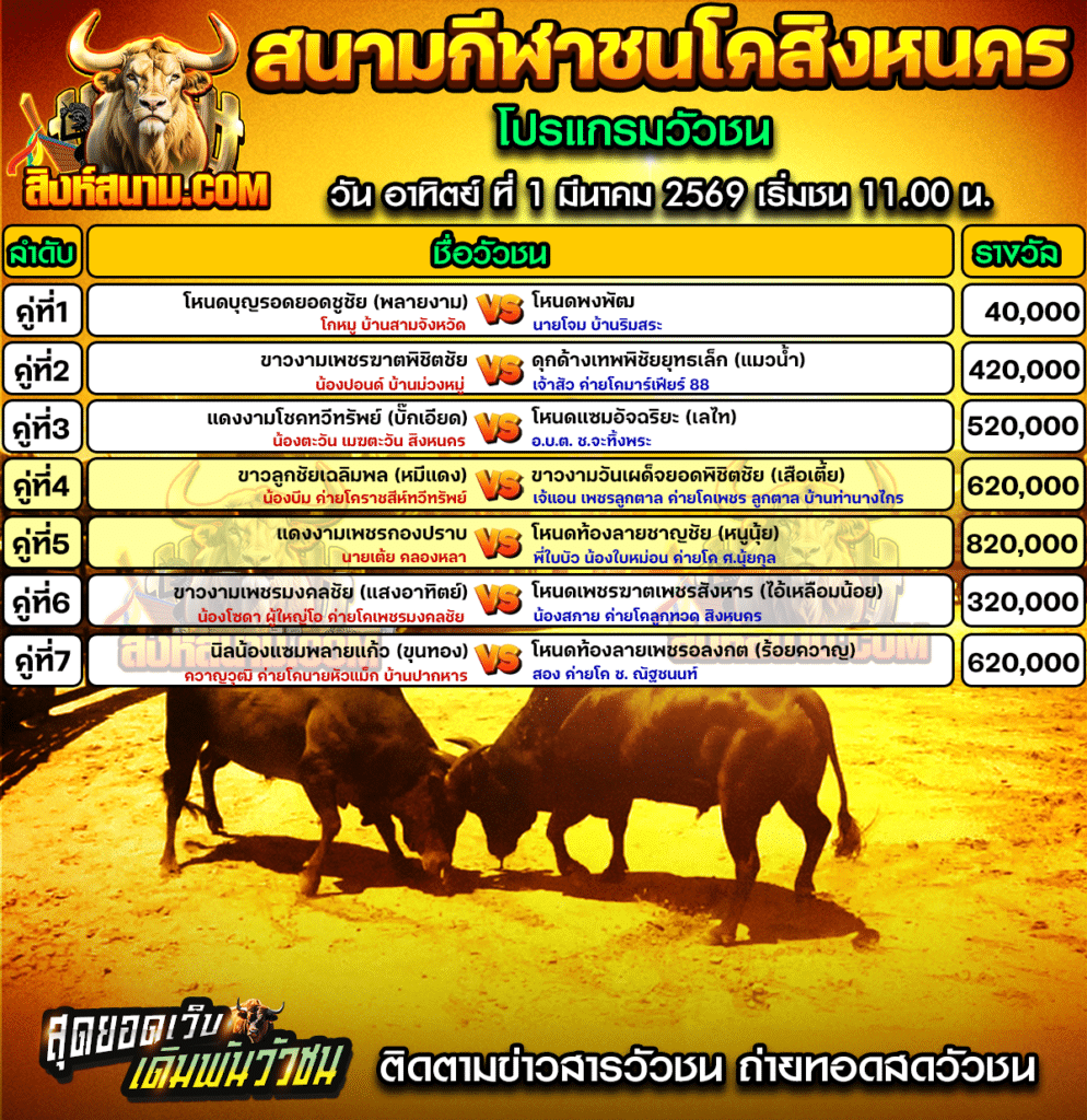 สนามกีฬาชนโคสิงหนคร