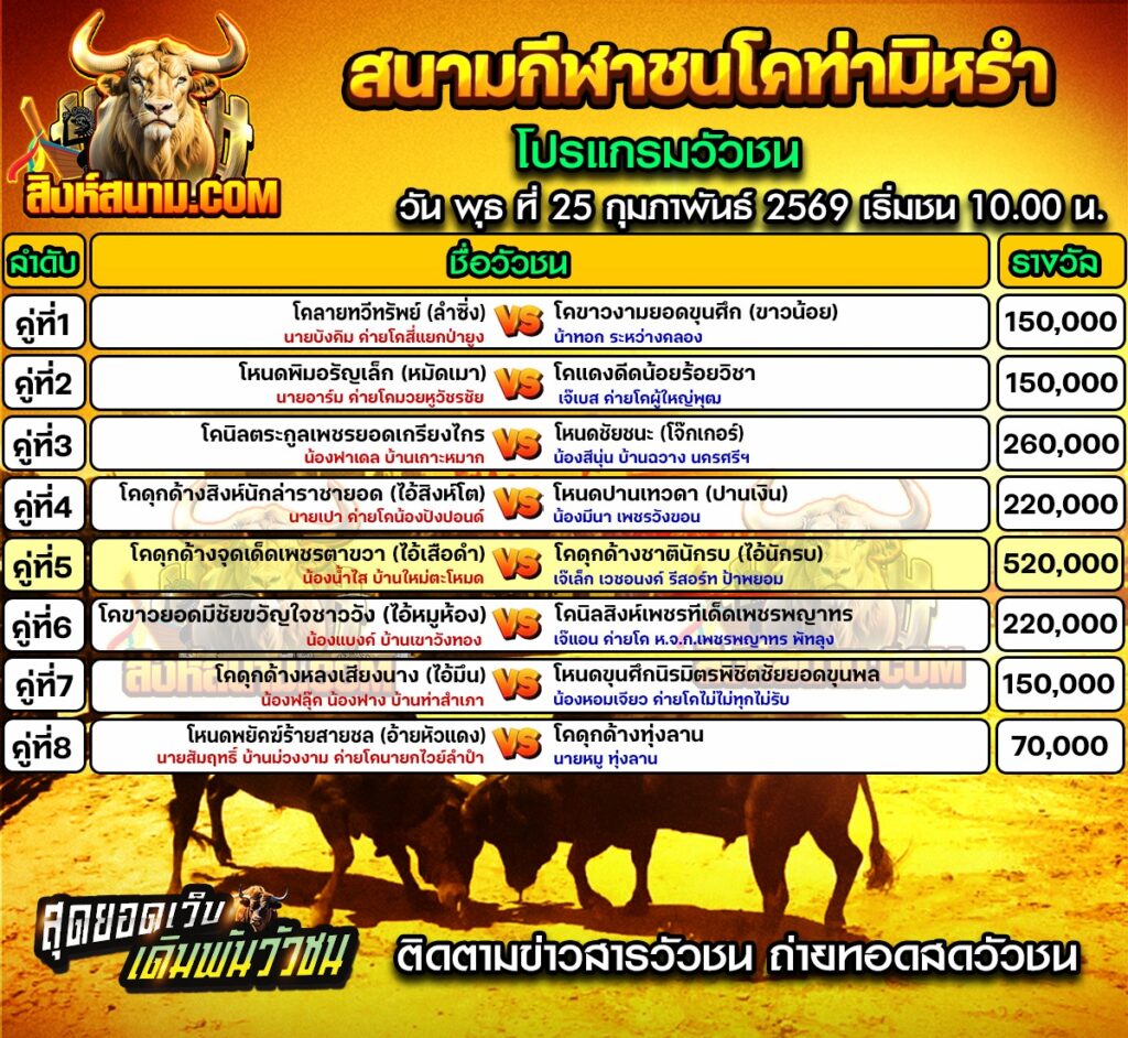 สนามกีฬาชนโคท่ามิหรำ
