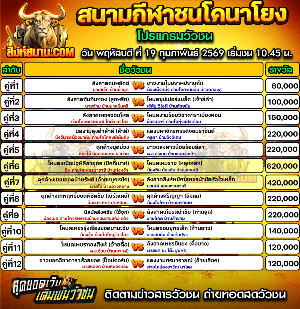 โปรแกรมนาโยง 19