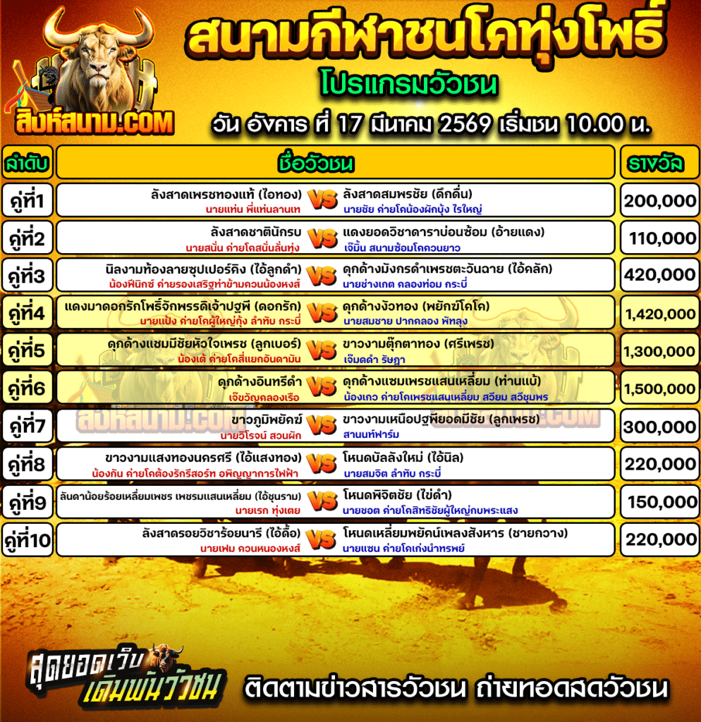 สนามกีฬาชนโคทุ่งโพธิ์