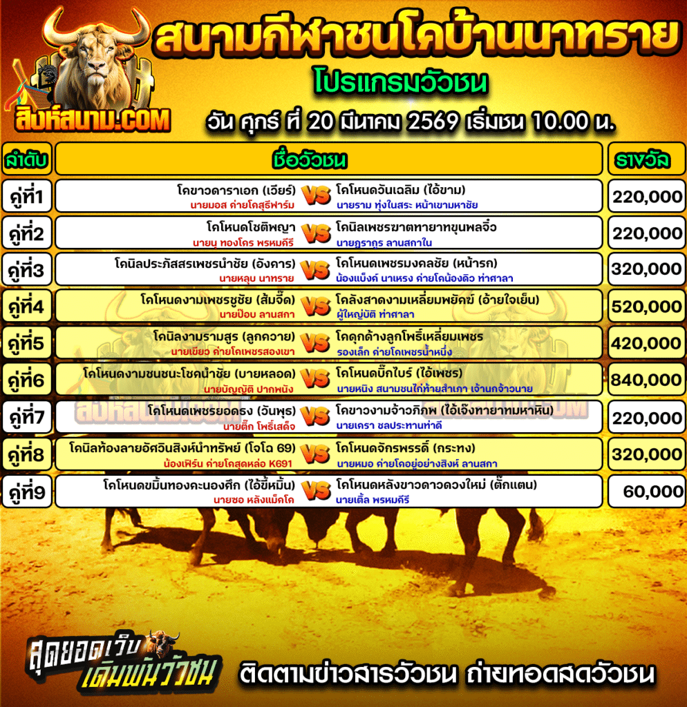 สนามกีฬาชนโคบ้านนาทราย
