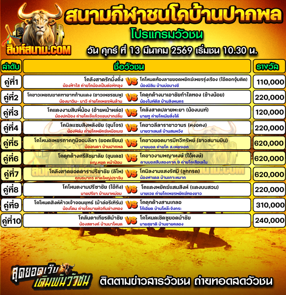 สนามกีฬาชนโคบ้านปากพล