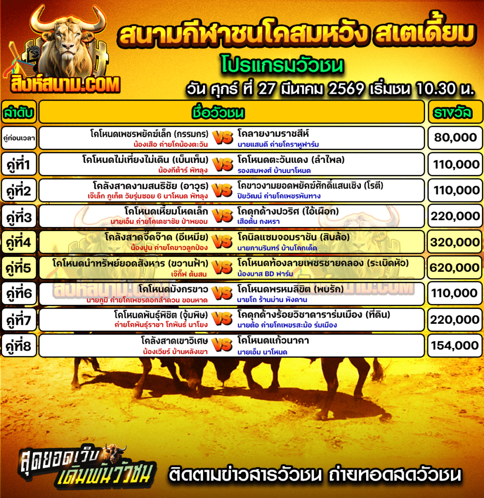 สมหวังสเตเดี้ยม27