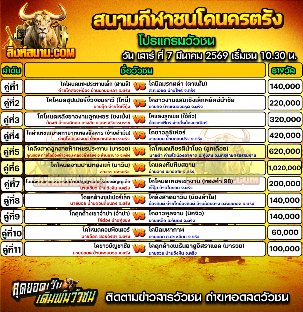 โปรแกรมนครตรังวันที่7