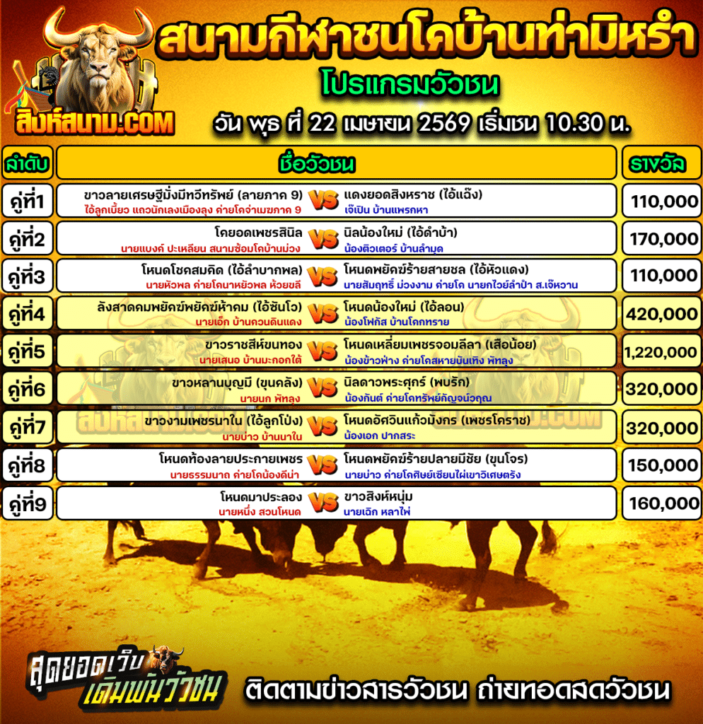 สนามกีฬาชนโคท่ามิหรำ