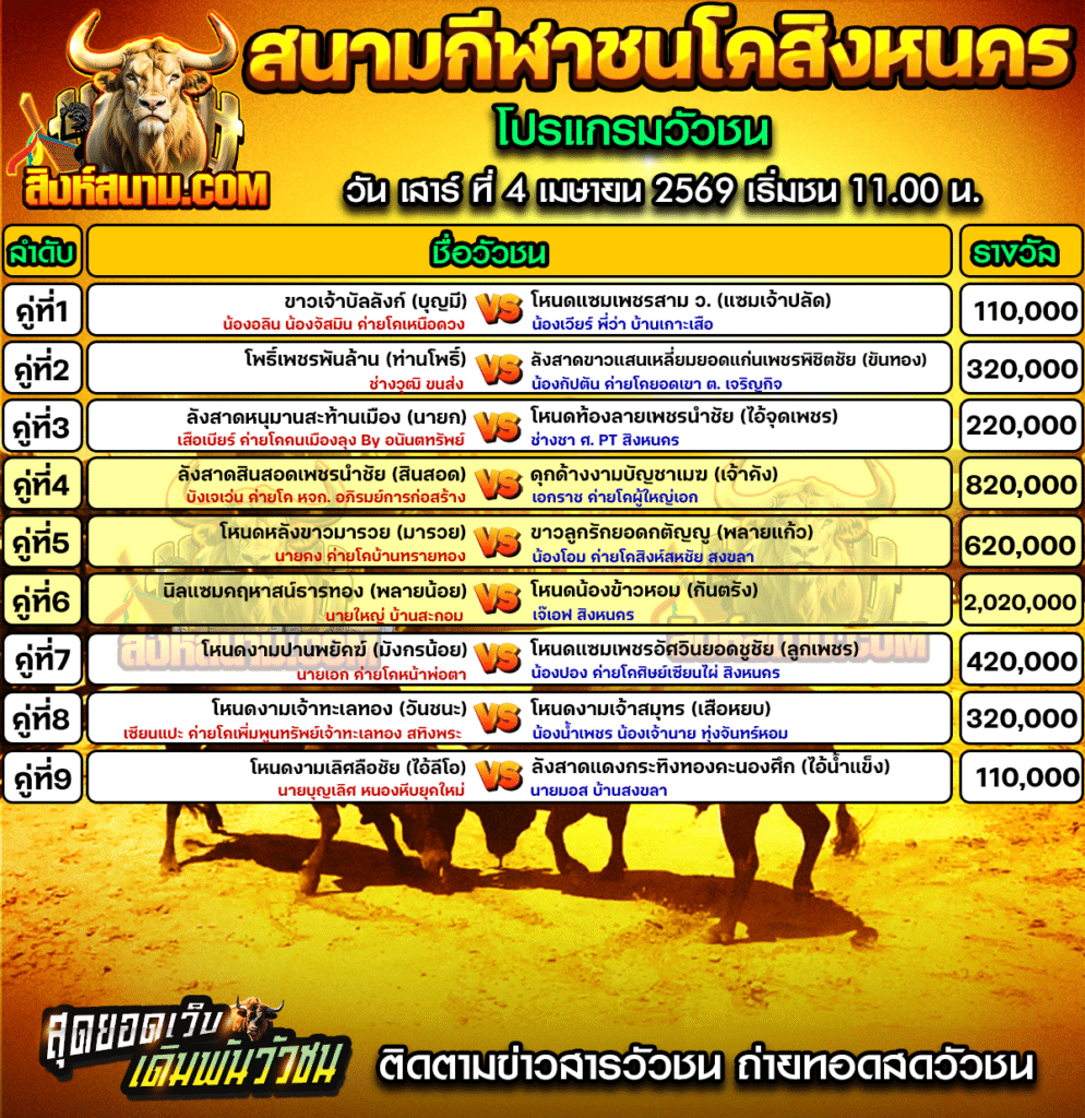 สิงหนคร 4-4